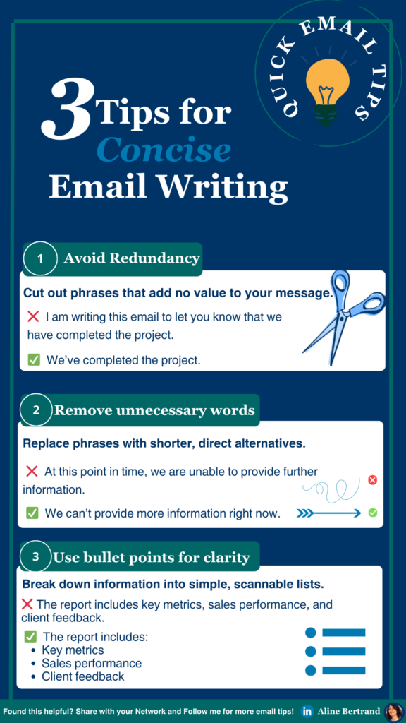 Tips for Concise Email Writing