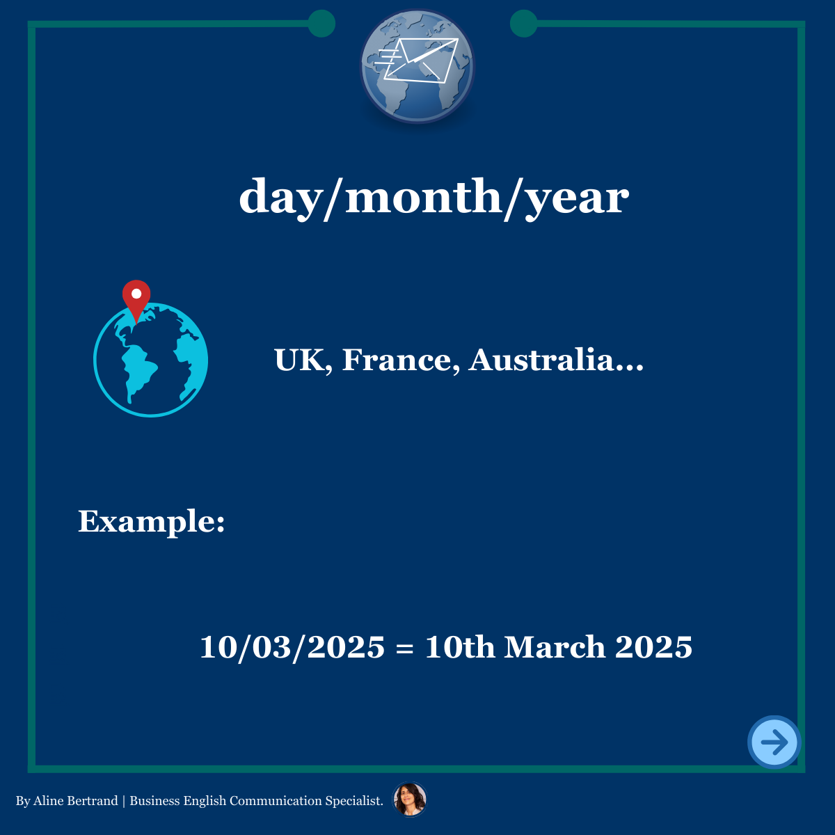 True or False Date formats can cause confusion in business emails