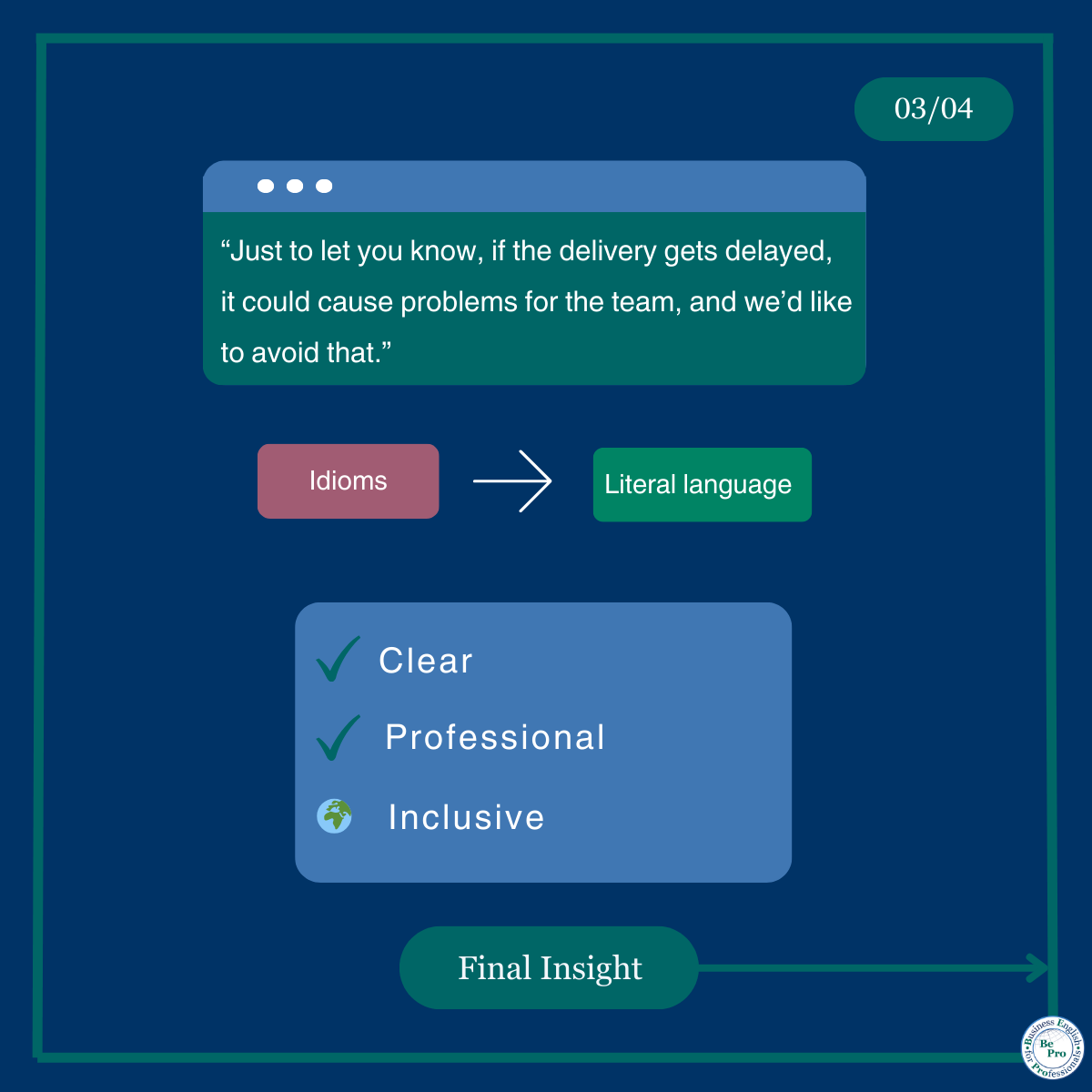 Why Avoiding Idioms Matters in Cross-Cultural Emails
