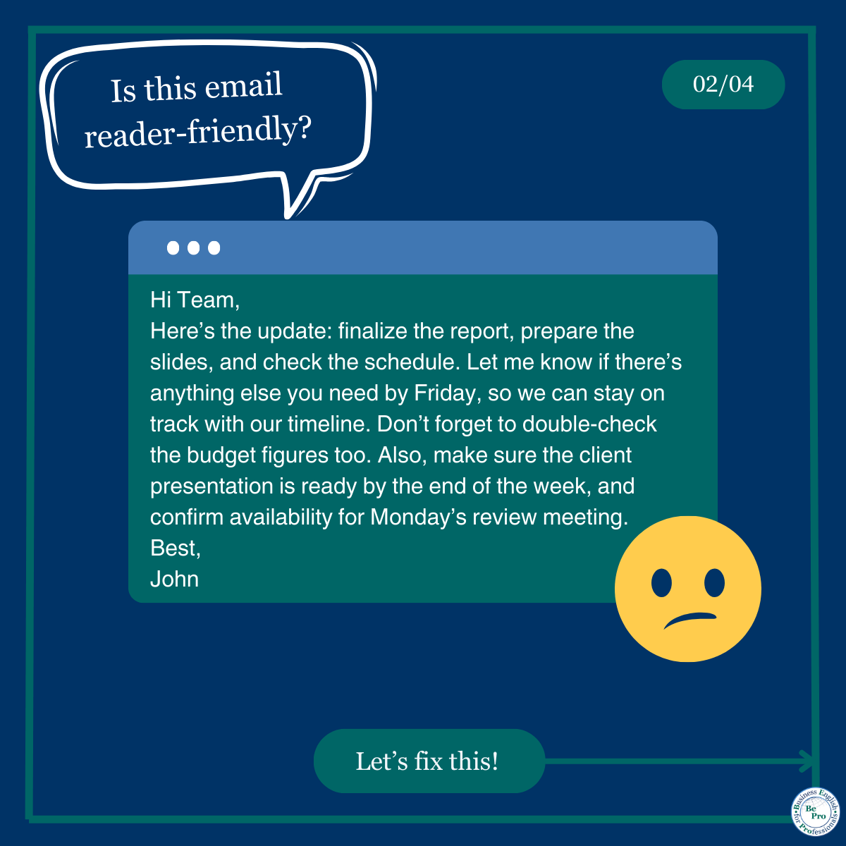 Turning Overloaded Emails into Reader-Friendly Messages