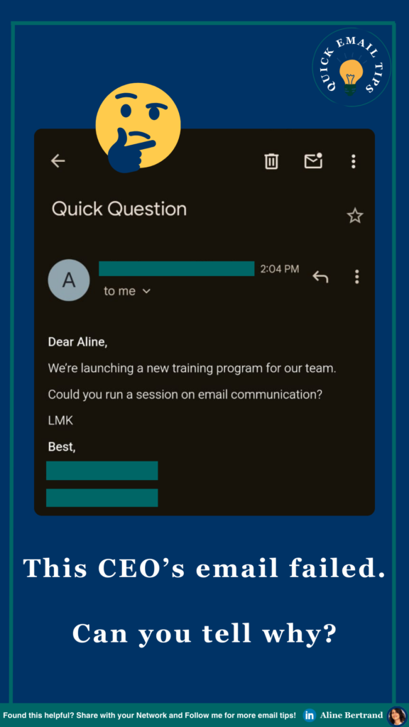 This CEO’s Email Failed—Can You Spot the Mistake?