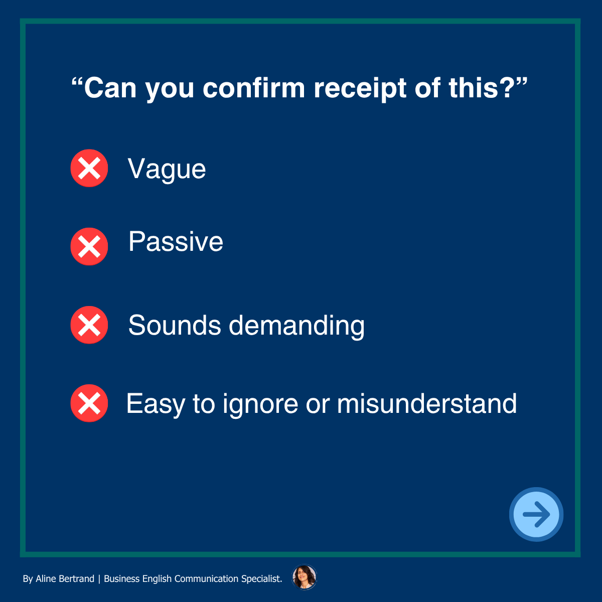 4 Clear alternatives to “Can you confirm receipt of this?” on an email
