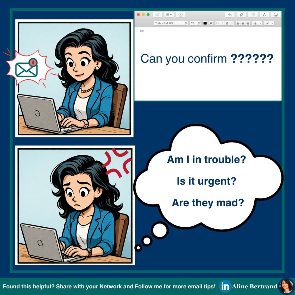 Why Multiple Question Marks in Emails Can Backfire
